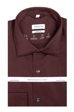 Фото рубашки Прямой силуэт Рубашка SEIDENSTICKER, цвет бордовый