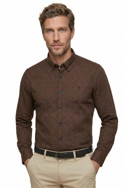 Фото рубашки Fashion Fit Рубашка ENRICO CERINI, цвет коричневый