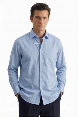 Фото рубашки Прямой силуэт Рубашка SEIDENSTICKER, цвет голубой