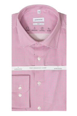 Фото рубашки Полуприлегающий силуэт Рубашка SEIDENSTICKER, цвет красный