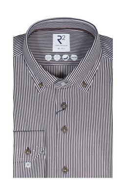 Фото рубашки Приталенный силуэт Рубашка R2, цвет коричневый